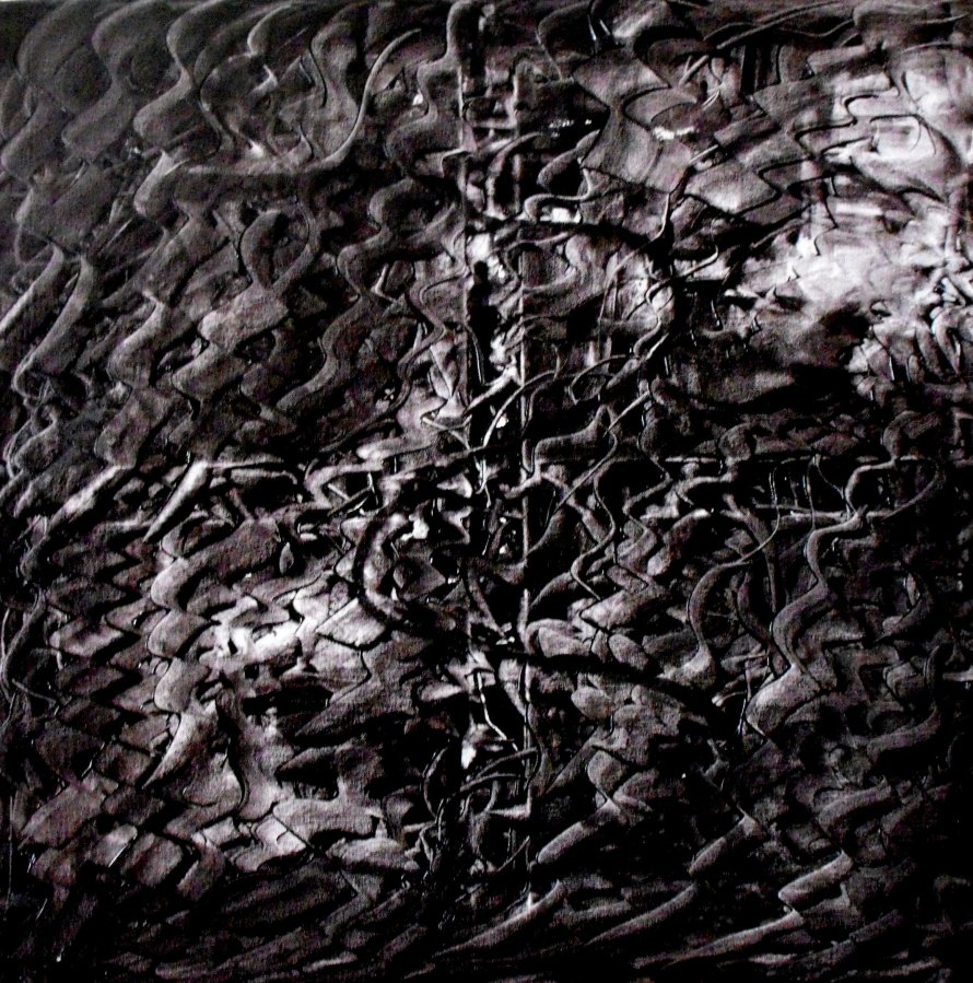 « U passagiu » (Le passage) Huile sur toile 80×80 2014